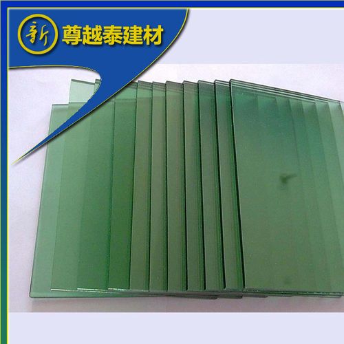 钢化绿玻 有色玻璃 低辐射玻璃浮法玻璃原片 3-19mm绿色镀膜玻璃图片